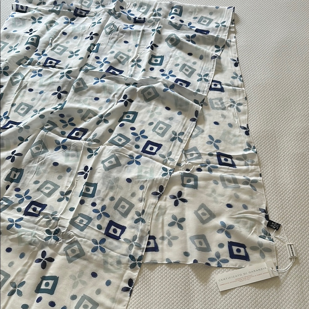 Authentic Hubert Gasser Sheer Silk Scarf